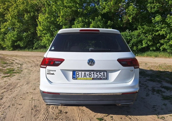 Volkswagen Tiguan cena 85000 przebieg: 111500, rok produkcji 2017 z Białystok małe 92